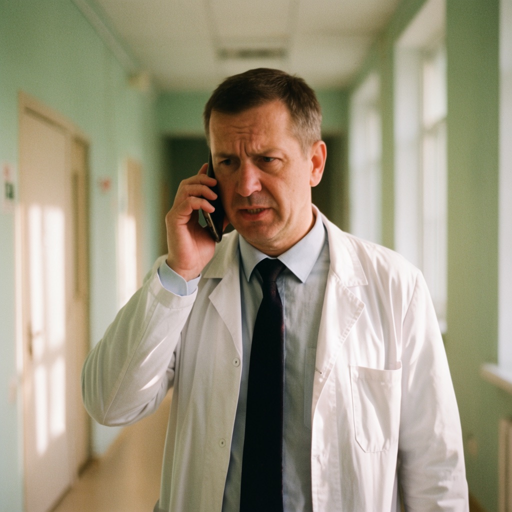 Arzt am Telefon